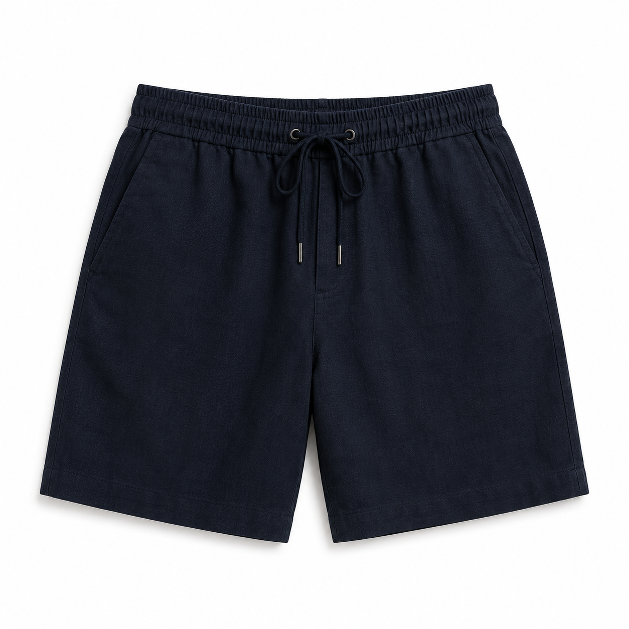 Alveron Coastal Linen Shorts – Midnight Navy