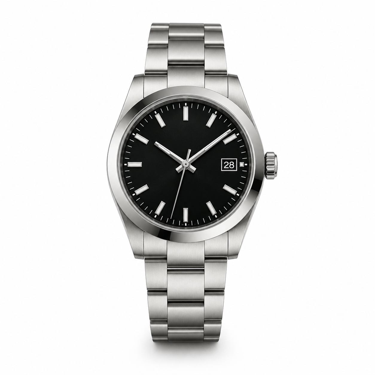 Alveron Prestige Watch – Silver Black