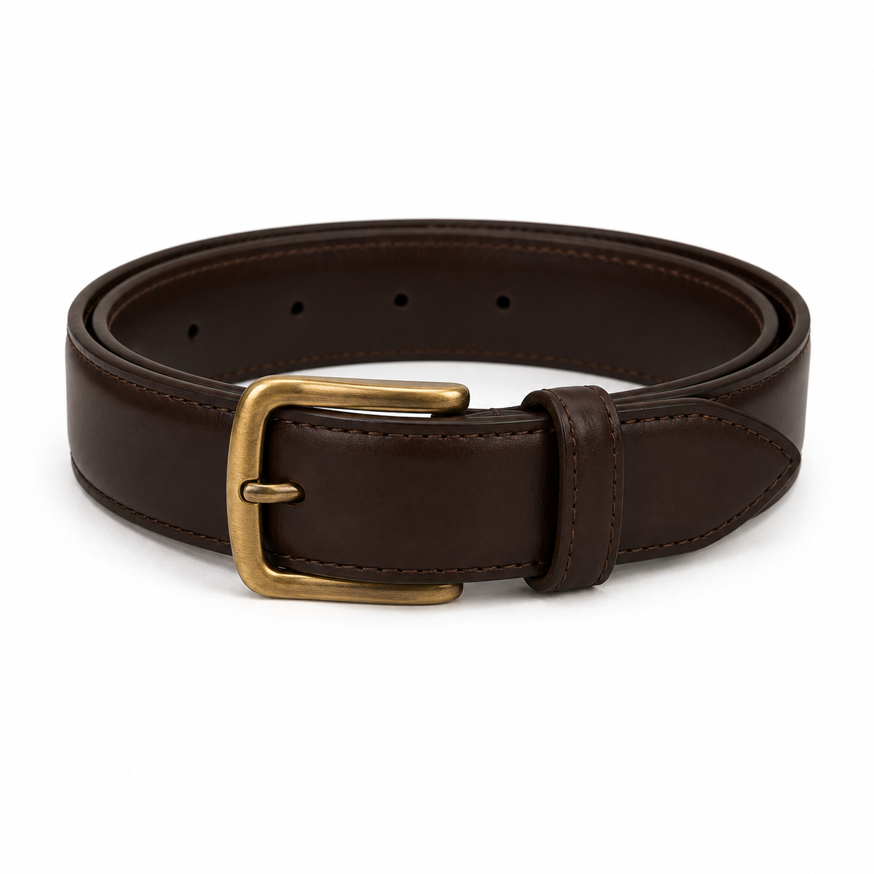 Alveron Heritage Leather Belt – Vintage Brown